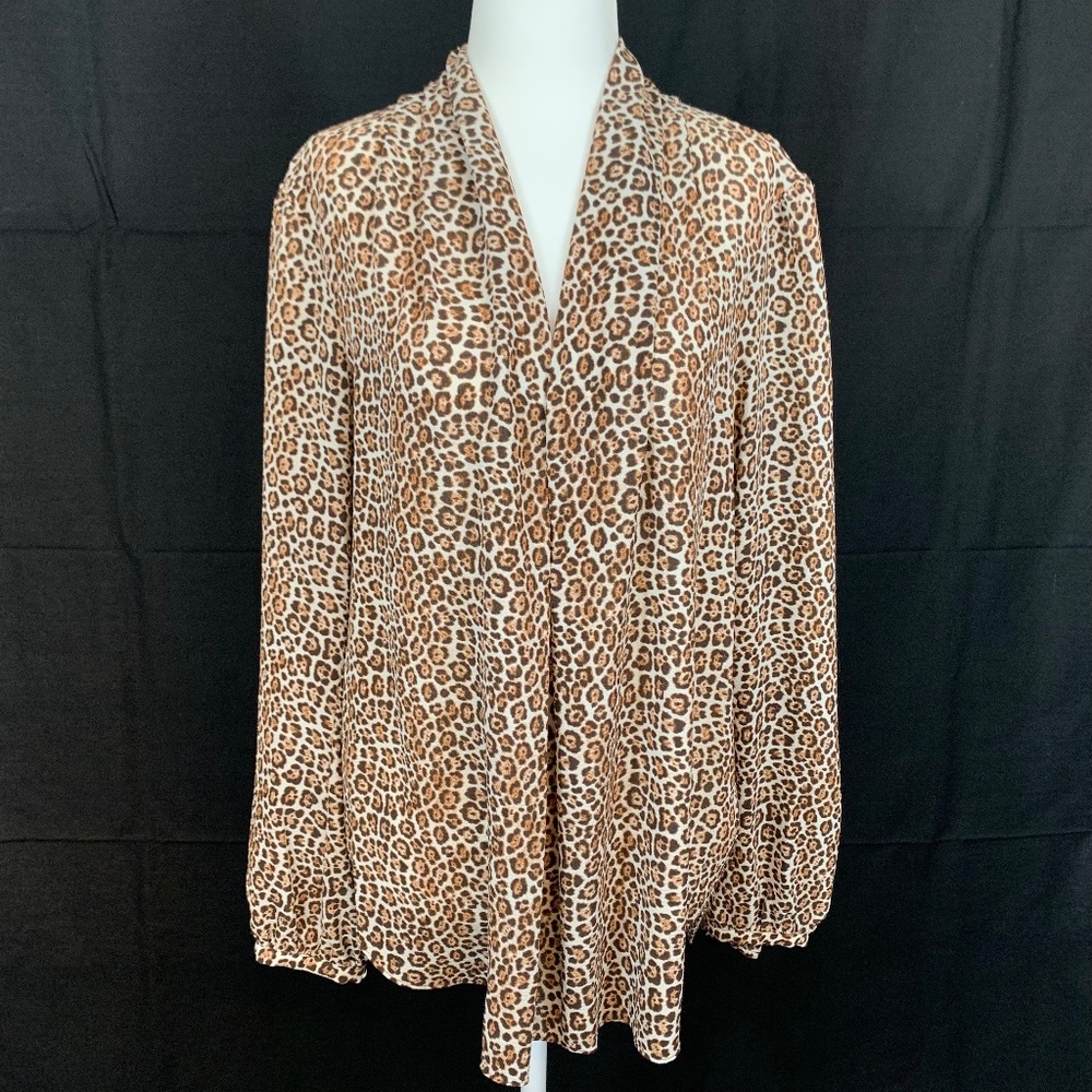 NWT Michael Kors Leopard Cheetah Blouse